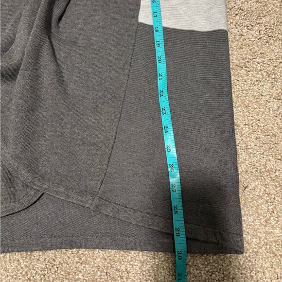Evolution by Cyrus Soft Gray Color Blocked Cardigan Sweater Small - Picture 6 of 6